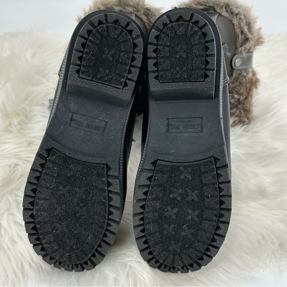 London Fog LFW-Melton winter boot with faux fur trim - Picture 8 of 11